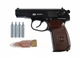 Пневматичний пістолет SAS Makarov 4,5 мм Pellet + 500 кульок та 4 балони СО2 - зображення 1
