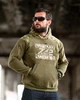 Флісове Худі з принтом 7.62 Military Tactical олива розмір 3XL - изображение 4
