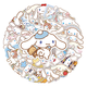 Стикерпак Набір наклейок GeekLand Hello Kitty Cinnamoroll Хелло Кітті Сіноморол 50 штук - зображення 1