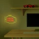 Декоративный неоновый светильник-ночник "Check Engine" желтый + красный USB 40x30 см - изображение 8