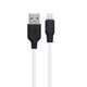 Кабель USB Hoco X21 Plus Silicone Lightning 0.25m Колір Чорно-Білий - зображення 6