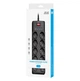 Мережевий фільтр-подовжувач 2E SP-10M-3USB-BK 3м, 10xТипF, 16A, 3xUSB-A, 1xUSB-C - зображення 7