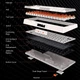 Игровая клавиатура Meetion Tri-Mode RGB Backlit Mechanical Keyboard MK14, BT5.0, 2.4G, Wired, 4000mAh, 20h, white - изображение 10