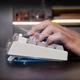 Игровая клавиатура Meetion Tri-Mode RGB Backlit Mechanical Keyboard MK14, BT5.0, 2.4G, Wired, 4000mAh, 20h, white - изображение 14