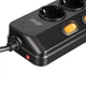 Сетевой фильтр-удлинитель 2E SP-6M-3SW-BK 3м, 6xТипF, 16A, 2xUSB-A, 1x USB-C - изображение 3