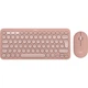 Комплект (клавиатура + мышь) Logitech Pebble 2 Combo, BT, 2.4G, Rose Wireless (920-012241) - изображение 1
