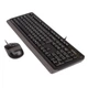 Комплект (клавиатура и мышь) A4Tech Fstyler F1010, USB, 1.5m, Black/Grey - изображение 2