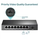 Комутатор TP-LINK TL-SF1008P, 8xFE/PoE, 65W, некерований - зображення 4