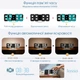Часы электронные настольные LOSSO Premium 3D-LUMITIME с LED подсветкой черные - изображение 7