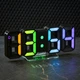 Часы электронные настольные LOSSO Premium 3D-LUMITIME с LED подсветкой черные - изображение 3