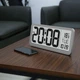 Часы настольные электронные LCD Losso Premium LARGE c термометром (серебристые), будильник - изображение 3