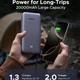 Павербанк UGREEN 20000 mAh 45W, мощный Power Bank для телефона, планшета и ноутбука PB536 Gray - изображение 4