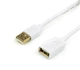 Дата кабель Atcom удлинитель USB 2.0 AM/AF 80см, белый, GOLD plated, блистер - изображение 4