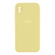 Чохол Silicone Case Full Size with Frame для iPhone X/Xs 51.Mellow Yellow - изображение 1