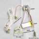 Акумуляторна LED плата з сенсором: DIY набір для світильника, біле світло, USB зарядка, батарея - зображення 3