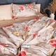 Простынь MirSon Полуторная 150х220 см 22-1443 Floral Olive Harmony (2200012406649) - изображение 5