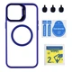 Чохол Premium TPU+PC+Metal Stand Case with MagSafe and Camera Lenses для iPhone 13 Pro Max Dark Blue - изображение 1