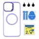 Чохол Premium TPU+PC+Metal Stand Case with MagSafe and Camera Lenses для iPhone 13 Pro Max Purple - изображение 1