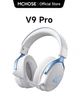 Наушники MCHOSE V9 PRO White-Blue Беспроводная Игровая Гарнитура, Радиоканал/Bluetooth/3.5мм. Съемный Микрофон, RGB Подсветка, Обьемный звук 7.1, Автономная робота 250 Часов - изображение 2