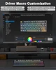 Клавіатура AULA F75 Reef Black Ігрова Безпровідна Механічна 2.4G/Bluetooth/Дротове RGB - зображення 12