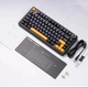 Клавиатура AULA F75 Black-Yellow Игровая Безпроводная Механичиская 2.4G/Bluetooth/Кабель RGB - изображение 6