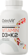 Витамин D3 + Витамин K2 OstroVit Vitamin D3+K2 90 таблеток (5902232611960) - изображение 1