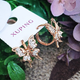 Серьги Xuping Jewelry бабочки длина 1.5см ширина 1.6см медицинское золото позолота 18К с1584 - изображение 2