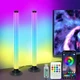 Світлодіодні панелі 27,5см 2шт RGB Ambiance з APP Smart від USB та пультом, чорні - зображення 1