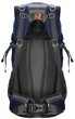 Туристичний рюкзак Springos 60 L survival kemping з свистком Темно-синій (5907719484426) - зображення 3