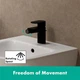Змішувач HANSGROHE Vernis Blend для біде з донним клапаном pop-up Matt Black (71210670) - изображение 3