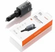 Автомобильное зарядное устройство от прикуривателя 12-24V 4в1 Toocki CC42 105W для телефона планшета в авто USB Выдвижной кабель 2 Type-C PD PPS 75см индикатор напряжения Зарядка автомобильная распределение мощности Black - изображение 2