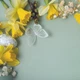 Фотофон вініловий водонепроникний для предметної зйомки 70х70см "Квіти з метеликом 50" - зображення 1
