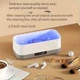 Акумуляторна ультразвукова ванночка для очищення FEIYBA з LED-дисплеєм, USB-зарядка, для прикрас, окулярів і годинників - изображение 8