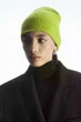 Шапка біні COS pure cashmere beanie 1094875008 Зелений - зображення 3