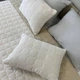 Покривало стьобане з подушками Cappone 220x240 см Молочне - зображення 4