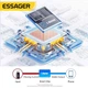 Кабель Essager Type-C – Type-C PD 100W (20V/5A) LED дисплей быстрая зарядка для ноутбуков смартфонов планшетов (длина 1 м) - изображение 9