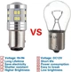 Двухконтактные LED автолампы PYRJIN 1157 (P21/5W) с HD-линзой - Набор 2 шт, 12V-24V, белые - изображение 4