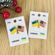 Значок-пін два прапори Україна та США | Патріотичний металевий значок - зображення 4