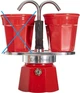 Гейзерна кавоварка Bialetti Mini Express + 2 чашки 90 мл червона (8006363030489) (955555913006332) - Уцінка - зображення 2