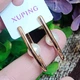 Серьги Xuping Jewelry длина 3см жемчуг 7мм медицинское золото позолота 18К с1632 - изображение 6