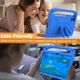 Противоударный детский силиконовый чехол с подставкой EVA Kids Stand на планшет Xiaomi Redmi Pad SE 11" 2023 Голубой - изображение 8