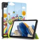 Чехол Slim Smart Cover с подставкой и автосном для Samsung Galaxy Tab A11 8.7" / Tab A9 8.7" (SM-X135, SM-X130, SM-X115, SM-X110) Совенки - изображение 1