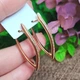 Серьги Xuping Jewelry длина 3.5см ширина 3мм с цирконием медзолото позолота 18К стрелы с827 - изображение 4