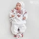 Набор одежды для крещения девочки с красно-черной вышивкой Мамине Сонечко 62 размер Украиночка лен белый + мешочек для первой пряди в подарок (арт. 11101-1) - изображение 3