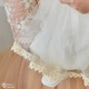 Костюм для крещения девочки Мамине Сонечко Корона маленькая плюс золото 62 велюр молоко + мешочек для первых волосиков в подарок (11218-1) - изображение 6