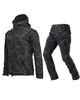Костюм Gman SoftShell на флісі Куртка з капюшоном + Штани чорний мультикам розмір M - зображення 1