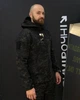 Костюм Gman SoftShell на флісі Куртка з капюшоном + Штани чорний мультикам розмір M - зображення 4