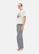 Жіночі піжамні штани Primark Wide Leg Pajama Bottoms S для дому та сну Чорний (8757) - зображення 2