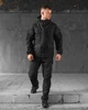 Тактичний костюм Softshell Rehydration Black з липучками, кишенями на блискавці, високим коміром M - зображення 2