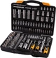Набір інструментів Mastertool PROFI ¼"&½" 111 шт 4-14 мм 10-32 мм CrV50BV30 телескопічна тріскачка 72T протиударний кейс 78-5112 - зображення 1